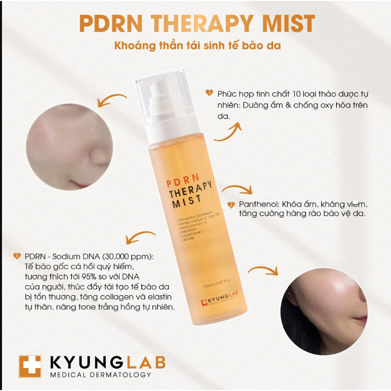 Xịt khoáng KyungLab pdrn mist chống lão hoá tái tạo phục hồi da 150ml | BigBuy360 - bigbuy360.vn