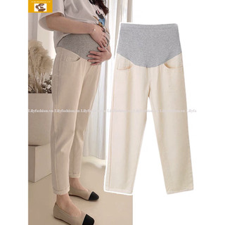 Quần jean bầu quần baggy bầu phong cách trẻ trung năng động, jean mềm đủ size cho mẹ bầu mới 86333