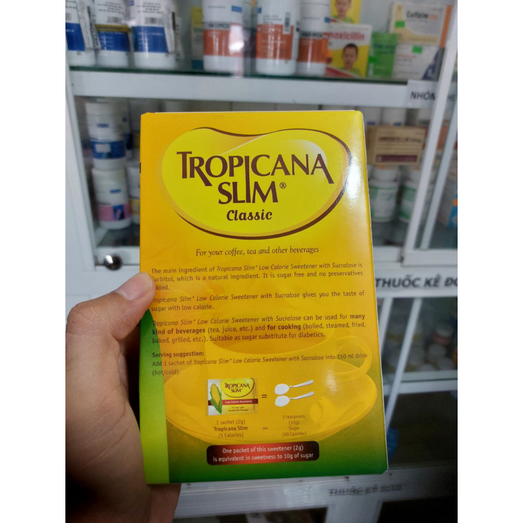 50 gói đường bắp Tropiuspha Slim - hỗ trợ người ăn kiêng, đái tháo đường, duy trì sức khoẻ lành mạnh