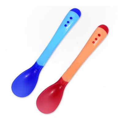Thìa Báo Nóng Cán Ngắn Cho Bé Ăn Dặm