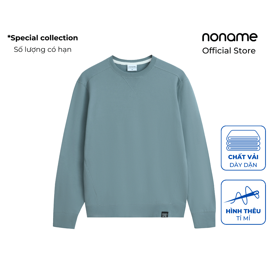 Áo Sweater Nam Regular-fit noname Basic/Dark Gray_NNMWD702MS170