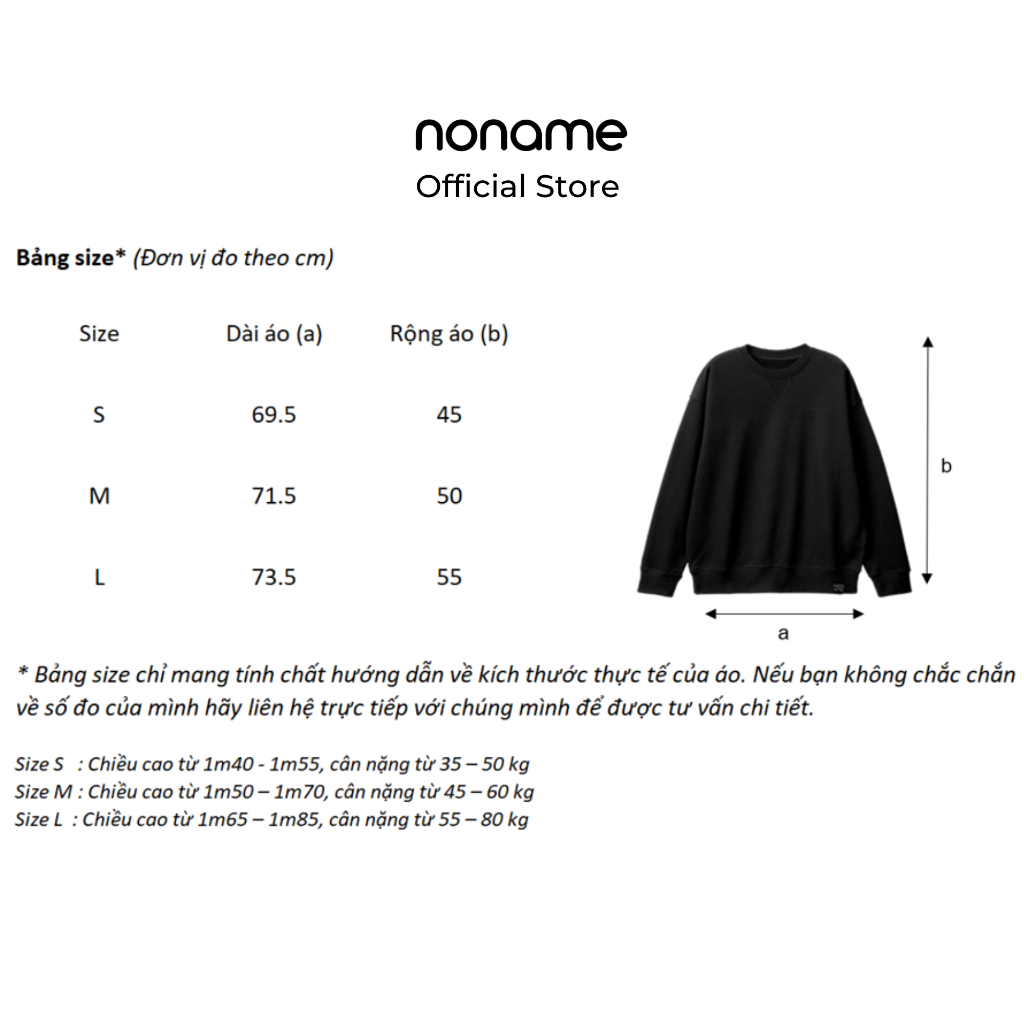 Áo Sweater Nam Regular-fit noname Basic/Dark Gray_NNMWD702MS170