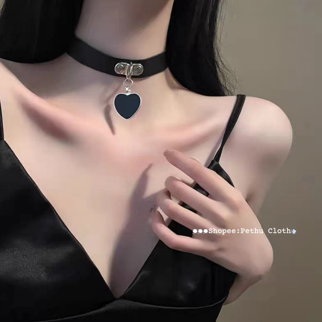 ( Q1,HCM）Vòng Cổ Dây Da PU Đính Đinh Tán Phong Cách Punk Gothic--OldGL