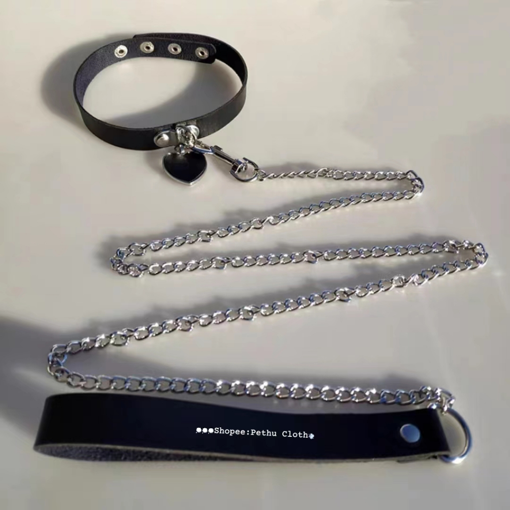 ( Q1,HCM）Vòng Cổ Dây Da PU Đính Đinh Tán Phong Cách Punk Gothic--OldGL