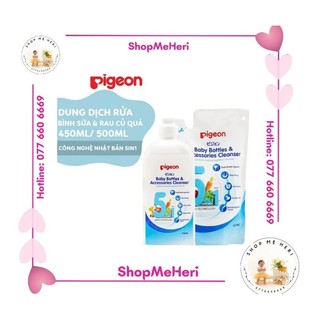 Nước rửa bình sữa Pigeon nội địa Nhật