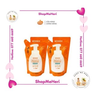 Combo 2 gói Nước rửa bình sữa Wesser 500ml