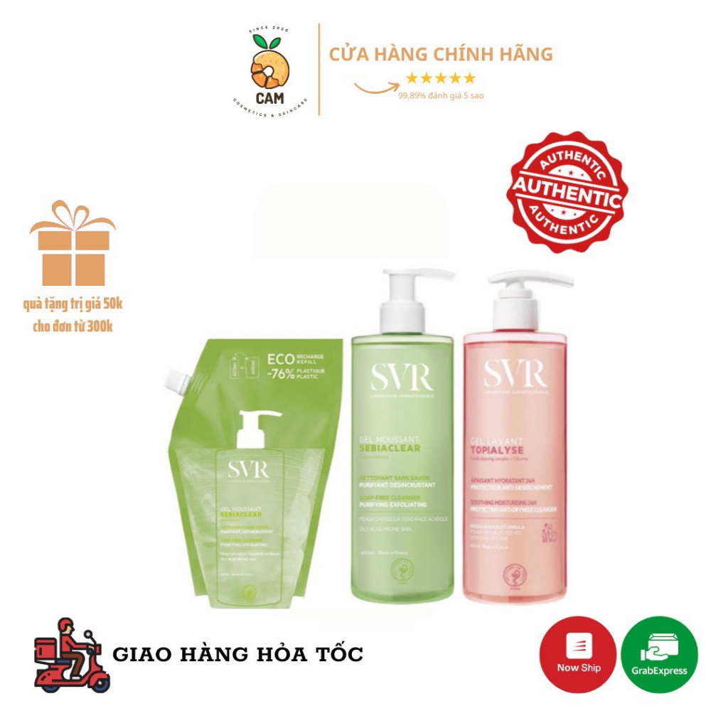 Sữa rửa mặt SVsebiaclear Gel Moussant