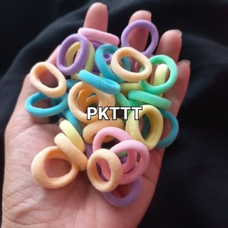 Túi 50 thun cột tóc cở nhí cho bé tóc ít (2cm)