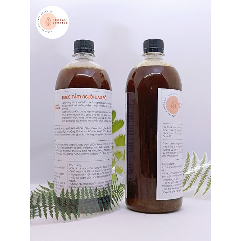 Nước Tắm Cho Mẹ Sau Sinh - Chính Gốc Người Dao Đỏ Chai 1L