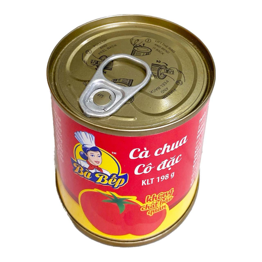 LON 180gr CÀ CHUA CÔ ĐẶC BÀ BẾP (DATE MỚI 12 THÁNG)