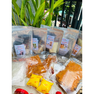 Combo 6 món bánh tráng phơi sương đủ vị kèm TRÀ SỮA