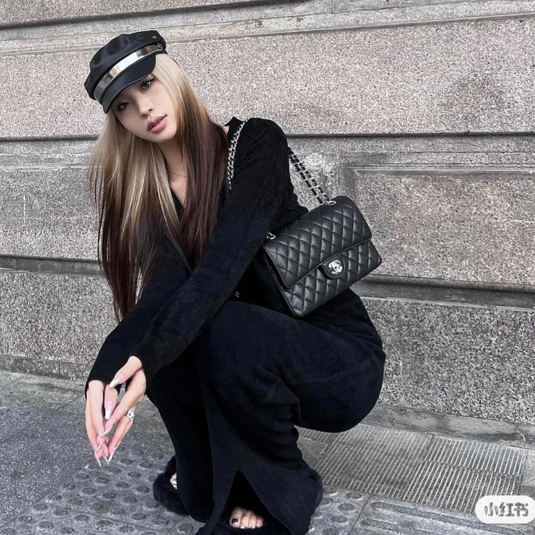 Túi Xách Nữ Cao Cấp Classic Da Dê Non, Đeo Vai Đeo Chéo Hàng Supper L01064B LAROSE