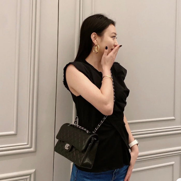 Túi Xách Nữ Cao Cấp Classic Da Dê Non, Đeo Vai Đeo Chéo Hàng Supper L01064B LAROSE