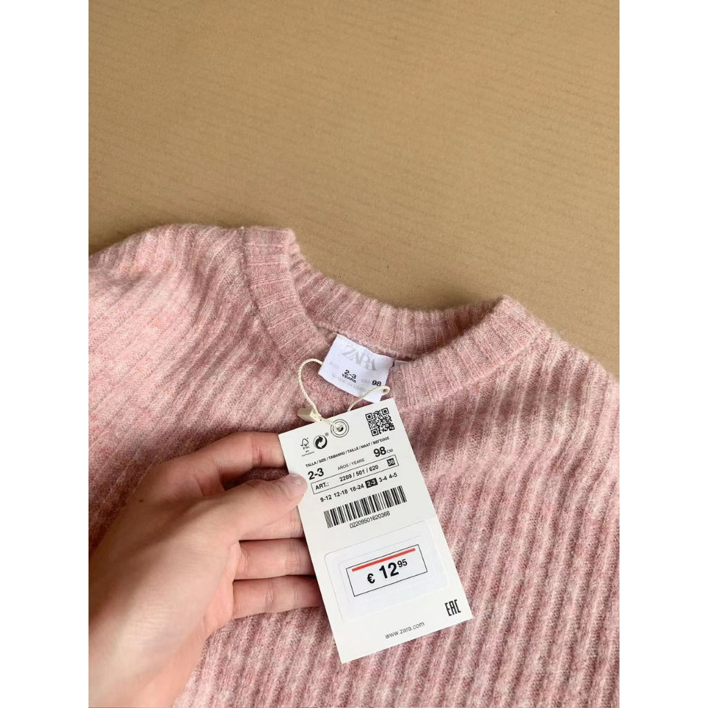 Áo Len Zara Màu Hồng