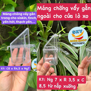 Máng ăn chống vẩy cho chim cảnh nhập Ý hoặc TQ chọn theo phân loại