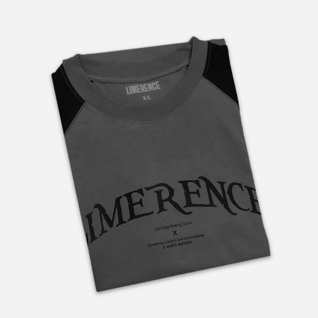 Áo thun raglan form rộng LIMERENCE Basic arc logo vải cotton cao cấp co giãn, dày dặn Local Brand