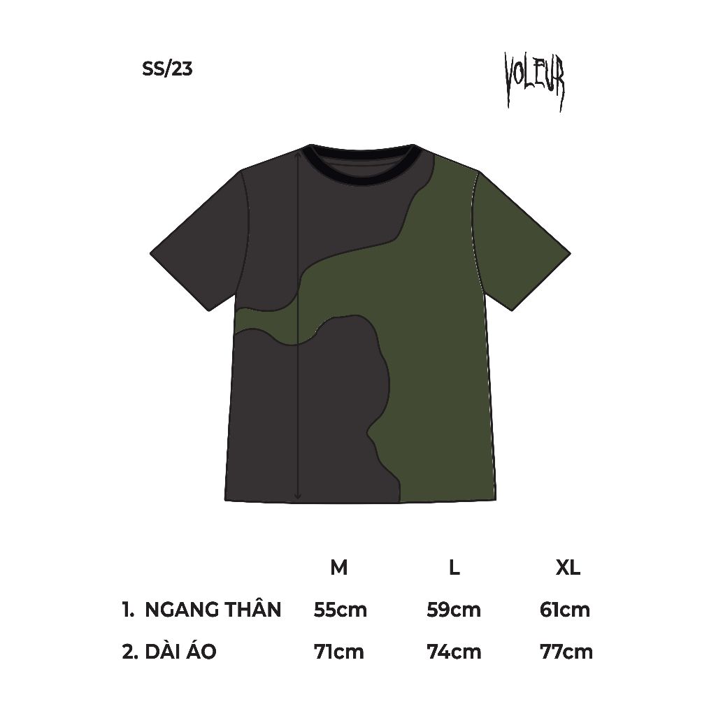 Áo thun VOLEUR - SCRAPPED 4.0 , vải thun 2 chiều 99% cotton 250g