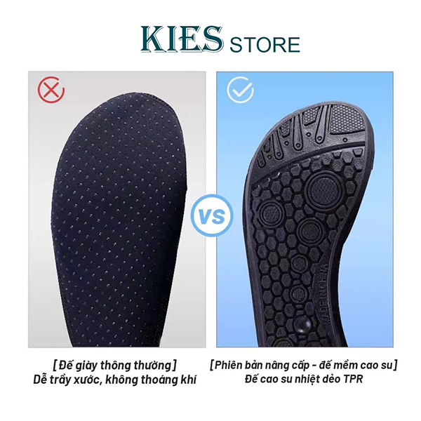 Giày đi biển, đi bơi, tập Yoga, dã ngoại, siêu nhẹ đế cao su chống trơn trượt, thoát nước mau khô, gấp gọn nam nữ