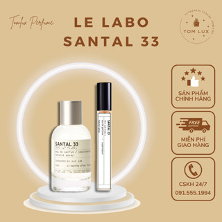 (MẪU THỬ) Nước Hoa Unisex LLB Santal 33 (S33) EDP TomLux 10ml