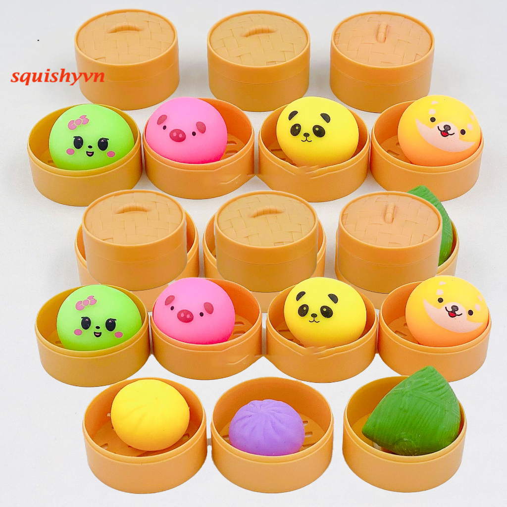 ⚡ HOT TREND ⚡ [RẺ VÔ ĐỊCH] Bánh Bao Bóp Giảm Stress, Đồ Chơi Bóp Tay Xả Stress, Bánh Bao Bóp Giảm Că