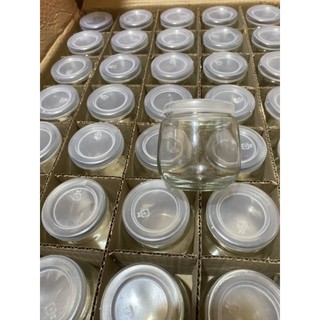 Hũ làm sữa chua béo  200ml, Hũ Thuỷ Tinh Sữa Chua Béo Nắp Dung Tích 200ml,Hủ Thạch Rau Câu, Kèm Nắp Đậy Kín Tiện Lợi
