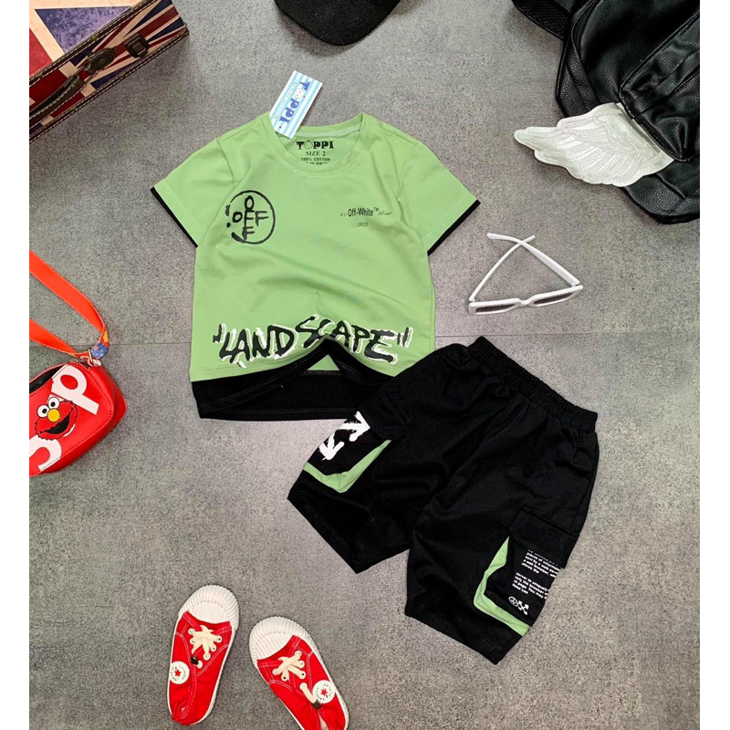 Bộ thun cao cấp hàng Toppi cho bé trai