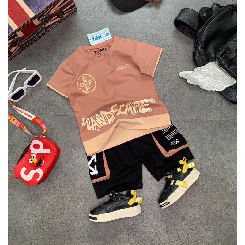 Bộ thun cao cấp hàng Toppi cho bé trai