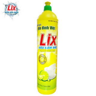 Nước rửa chén Lix siêu đậm đặc hương chanh chai 750ml