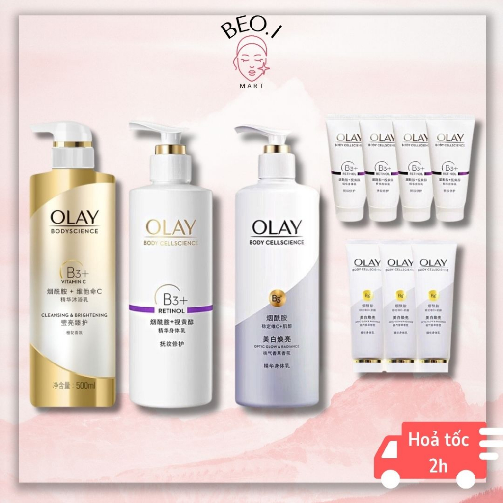 Sữa dưỡng thể Olay Body Cellscience B3 + Retinol Lotion - Beoi Mart