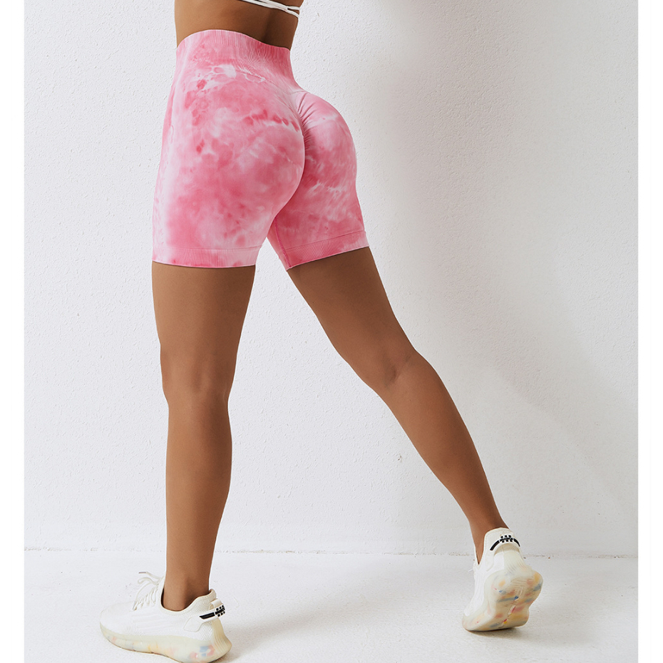 Quần đùi dệt kim tập gym yoga hàng cao cấp dày dặn D03