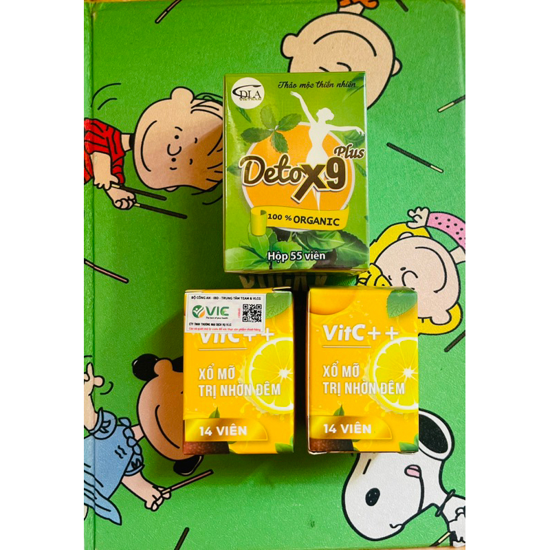 Combo giảm mỡ bụng DETOX9 PLUS +  XỔ MỠ