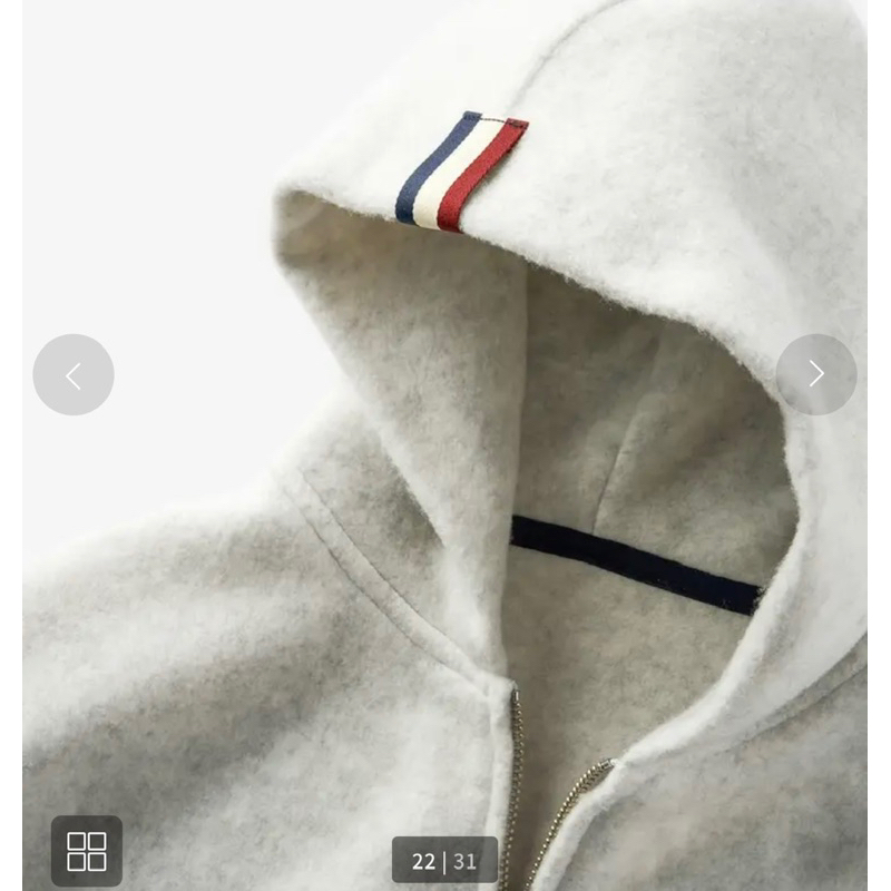 Áo khoác nỉ dáng dài màu xám  - Thanh lý vnxk