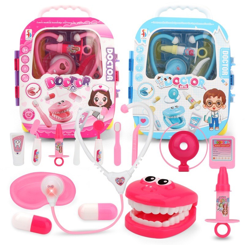 Bộ đồ chơi vali kéo bác sĩ full bộ dụng cụ cho các bé  SD169-216