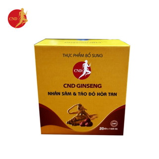 Thực phẩm bổ sung cnd ginseng nhân sâm & táo đỏ hòa tan 20 gói x 3gr