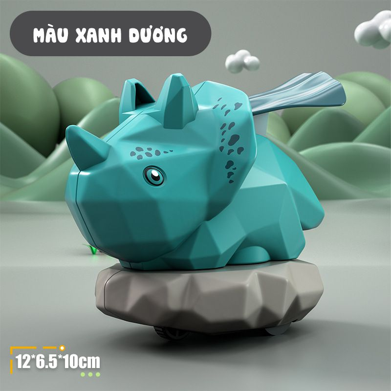 Xe khủng long mini dễ thương, Xe đồ chơi cho bé trai chạy bằng cót, nhiều loại nhiều màu