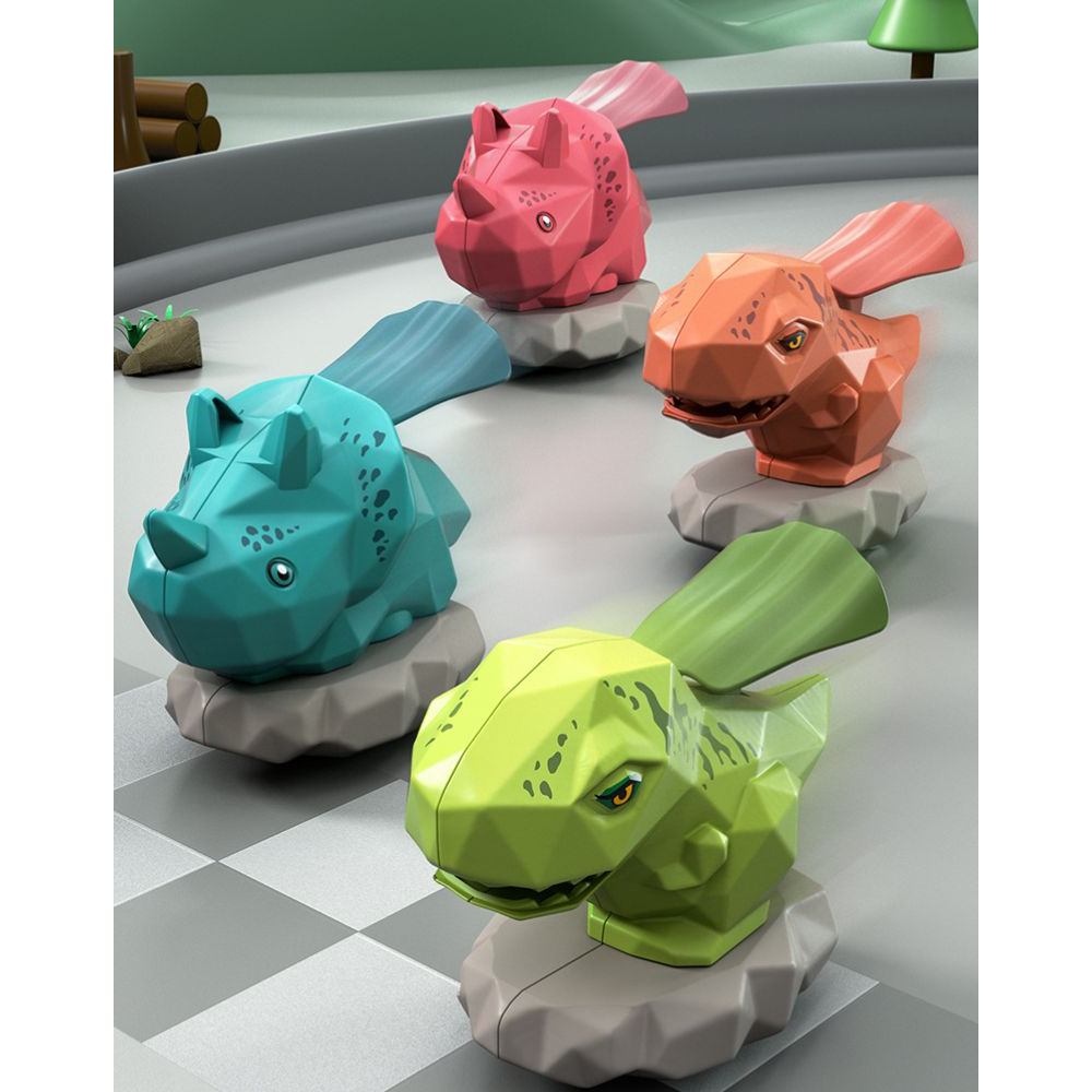 Xe khủng long mini dễ thương, Xe đồ chơi cho bé trai chạy bằng cót, nhiều loại nhiều màu