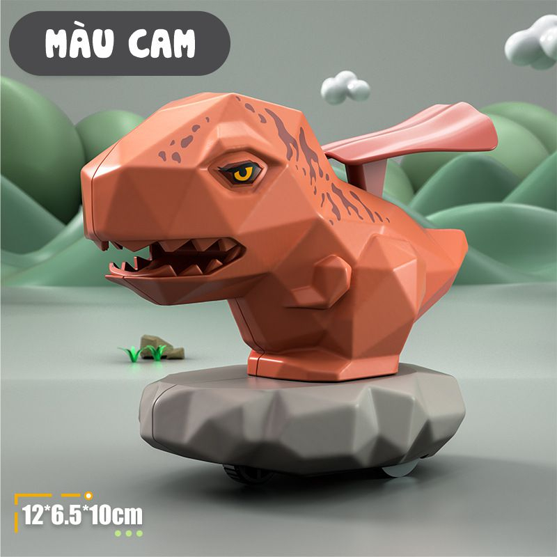 Xe khủng long mini dễ thương, Xe đồ chơi cho bé trai chạy bằng cót, nhiều loại nhiều màu