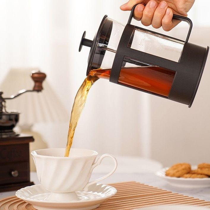 Bình pha cà phê kiểu pháp 350/600ml ​french press ấm pha cà phê trà ​thủy tinh Bình pha trà ​French press