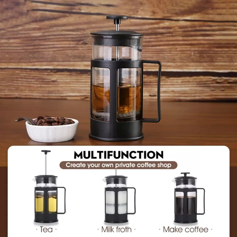 Bình pha cà phê kiểu pháp 350/600ml ​french press ấm pha cà phê trà ​thủy tinh Bình pha trà ​French press