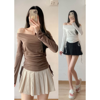Áo thun cổ thuyền dây rút eo - retrostyle - a286/p4k5