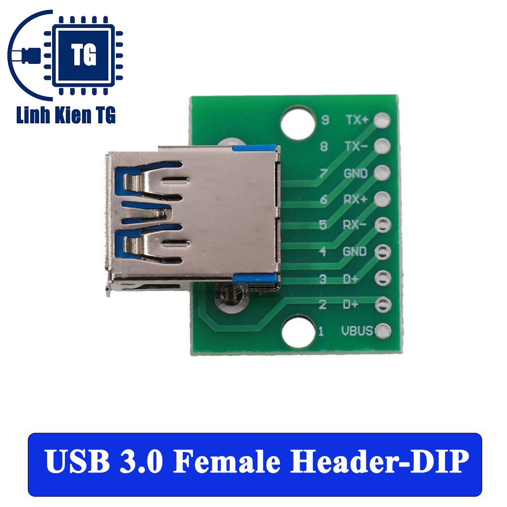 Mạch Chuyển Đổi Cổng USB 2.0 3.0 sang Dip
