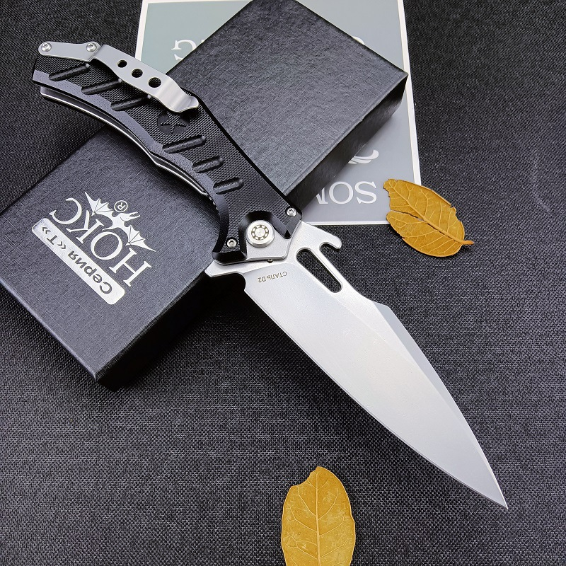Nga HOKC năm sao cắm trại ngoài trời đa chức năng di động mở lon gấp túi EDC trái cây công cụ