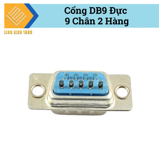 [ SET 2 CÁI ] Đầu DB9 đực 2 hàng chân hàn pcb chuẩn rs232
