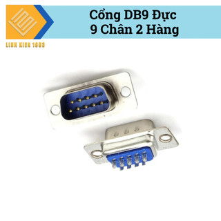 [ SET 2 CÁI ] Đầu DB9 đực 2 hàng chân hàn pcb chuẩn rs232