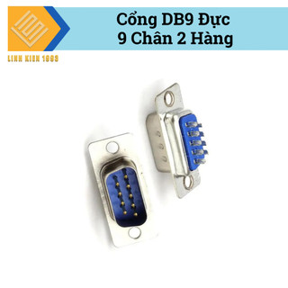 [ SET 2 CÁI ] Đầu DB9 đực 2 hàng chân hàn pcb chuẩn rs232