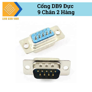 [ SET 2 CÁI ] Đầu DB9 đực 2 hàng chân hàn pcb chuẩn rs232