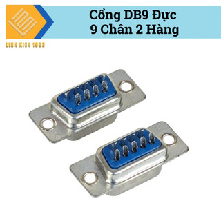 [ SET 2 CÁI ] Đầu DB9 đực 2 hàng chân hàn pcb chuẩn rs232