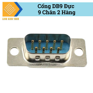 [ SET 2 CÁI ] Đầu DB9 đực 2 hàng chân hàn pcb chuẩn rs232