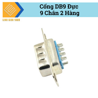 [ SET 2 CÁI ] Đầu DB9 đực 2 hàng chân hàn pcb chuẩn rs232