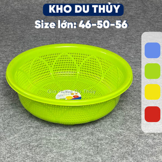 Rổ nhựa tròn loại lớn size 50-56 cm, nhựa PP chính phẩm có chân cao ráo giúp giữ vệ sinh tốt thương hiệu Việt Thành
